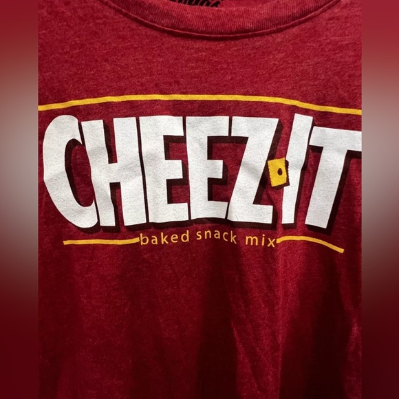 Kelloggs Cheez-It T-shirt Red Size Adult Small - Picture 3 of 4